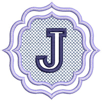 BCE Embossed Monogram Letter J