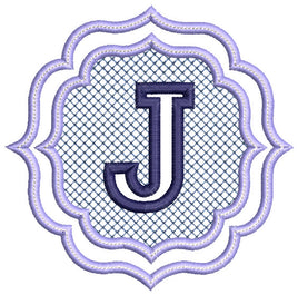 BCE Embossed Monogram Letter J