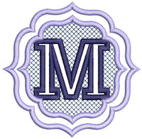 BCE Embossed Monogram Letter M