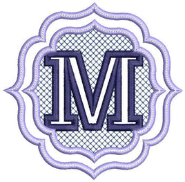 BCE Embossed Monogram Letter M