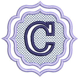 BCE Embossed Monogram Letter C