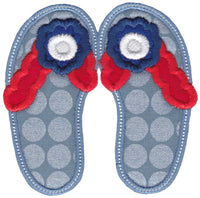 BCD Flip Flops Applique-Set