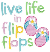 BCD Flip Flops Applique-Set