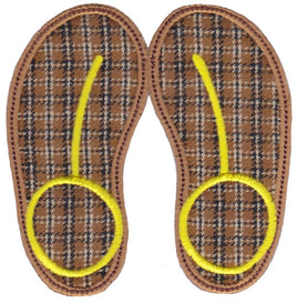 BCD Flip Flops Applique-Single