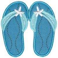 BCD Flip Flops Applique-Set