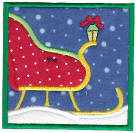 BCE Santa's Sleigh Applique