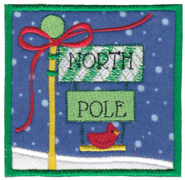 BCE North Pole Sign Post Applique