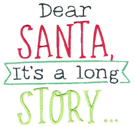 BCD Dear Santa It's A Long Story