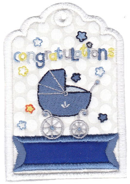 BCD Gift Tags Applique Individual #1