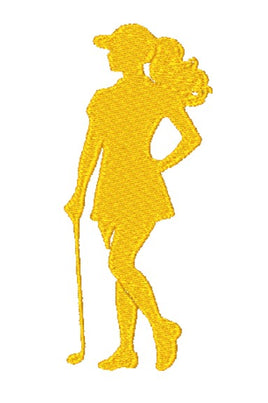 CAC Golf Girl Silhouette 3 3 sizes