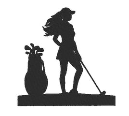 CAC Golf Girl Silhouette 4 3 sizes