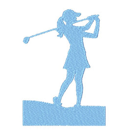 CAC Golf Girl 2 Silhouette 3 sizes