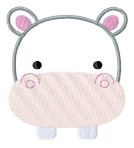 TIS Hippo head Applique