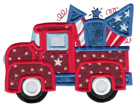 BCE Holiday Trucks Applique - 4th Of July