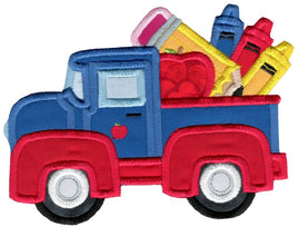 BCE Holiday Trucks Applique - Back To School