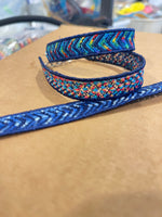 DBB FSL Friendship Bracelet 2 Color Chevrons In the Hoop Freestanding Lace Bracelet in Three Sizes