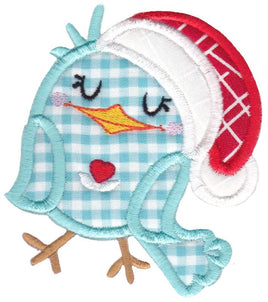 BCE Kawaii Bird Wearing Santa's Hat