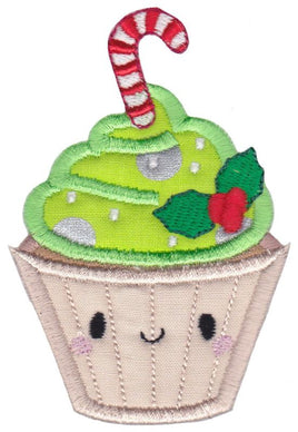 BCE Kawaii Christmas Cupcake Applique