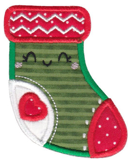 BCE Kawaii Christmas Stocking Applique