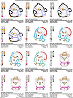 BCE Kawaii Christmas Applique set bundle