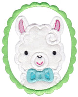 BCD Love My Llama Applique Set