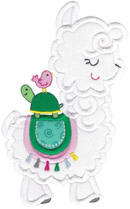 BCD Love My Llama Applique Set