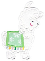 BCD Love My Llama Applique Set