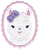 BCD Love My Llama Applique Set