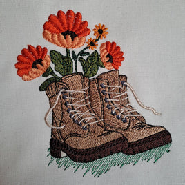 MLE Boots and Flowers 1 4x5