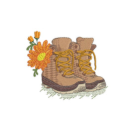 MLE Boots and Flowers 2 4x5