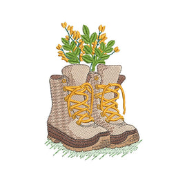 MLE Boots and Flowers 3 4x5