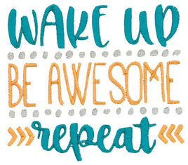 BCE Motivational Sayings Wake Up Be Awesome Repeat