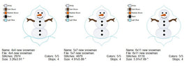 TIS Snowman 3 sizes