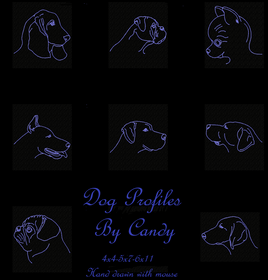 TIS Dog Profile Set 3 sizes