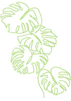 TIS Palm leaves bean stitch