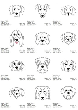 TIS Dog Faces Set