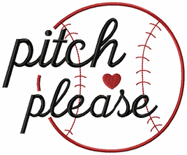 TIS Pitch Please Baseball Softball design