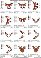 BCE Reindeer Faces Set