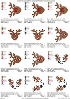 BCE Reindeer Faces Set