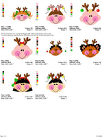 TIS Santa Deer Faces Bundle