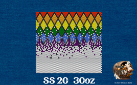 WB Argyle Rainbow Ombre SS20 30oz rhinestone