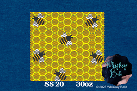 WB Honeycomb Bee SS20 30oz rhinestone