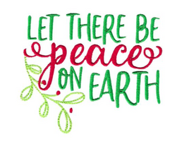 BCD Christmas Sentiments 11 Let There Be Peace On Earth
