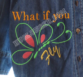 HL Embroidered Butterfly HL2076 embroidery file What if you fly