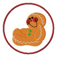 TIS Sitting Gingerbread ITH Coaster