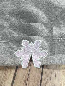 BBE - Snowflake Side Design Applique 3 sizes