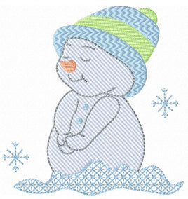 TIS Snowman with Snowflakes