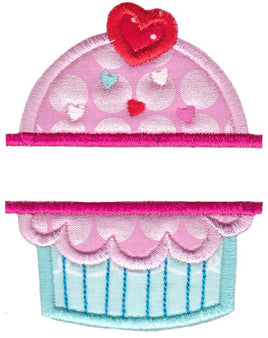 BCE Split Cupcake Applique