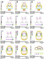 BCE Split Easter Applique Set