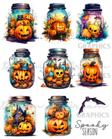DADG Halloween Spooky Season Jars design